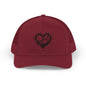 Heart-Shaped Love Snapback Trucker Cap, Adjustable Hat for Friends, Gifts for Couples, Valentine’s Day Cap, Casual Wear, Stylish Sun Hat