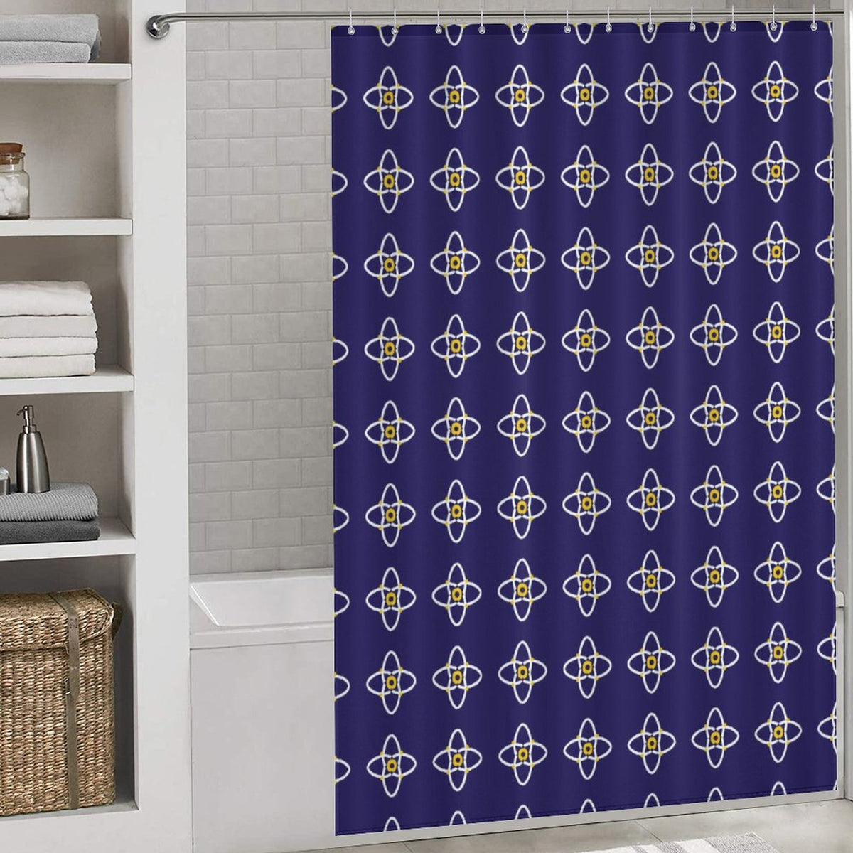 Blue Shower Curtain