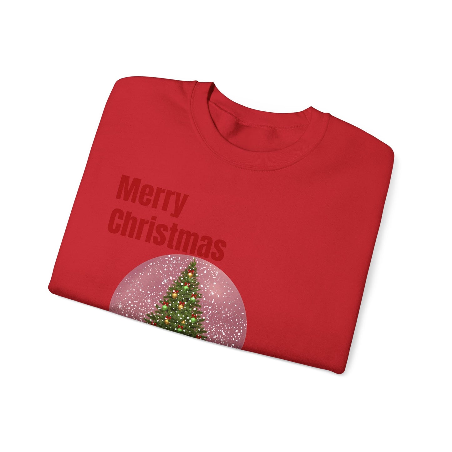 Christmas Snow Globe Sweatshirt – "Merry Christmas" Holiday Crewneck