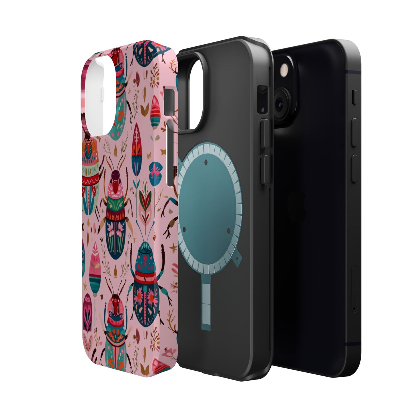 Phone Case — Colorful Boho Beetle Magnetic Impact-Resistant Cover
