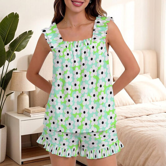 Ruffled Pajama Set