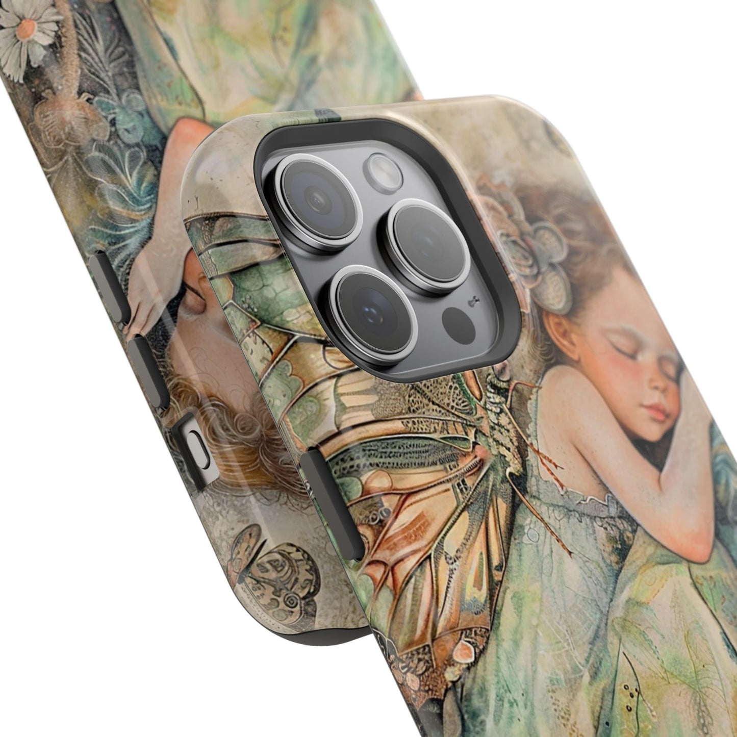 Fairy Sleeping Phone Case — Magnetic Impact-Resistant iPhone Cover
