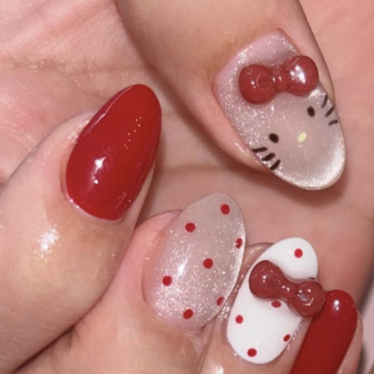 French Minimalist Nude Pink Almond Short Press On Nails