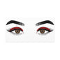 Red Lashes Wall Art Canvas — Glam Eyes Makeup Decor