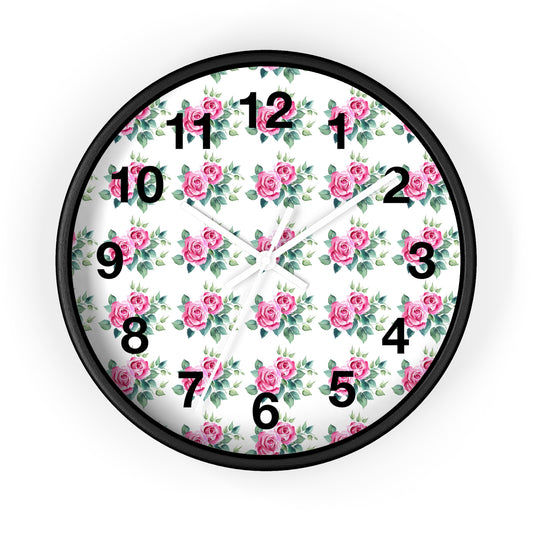 Vintage Floral Wall Clock