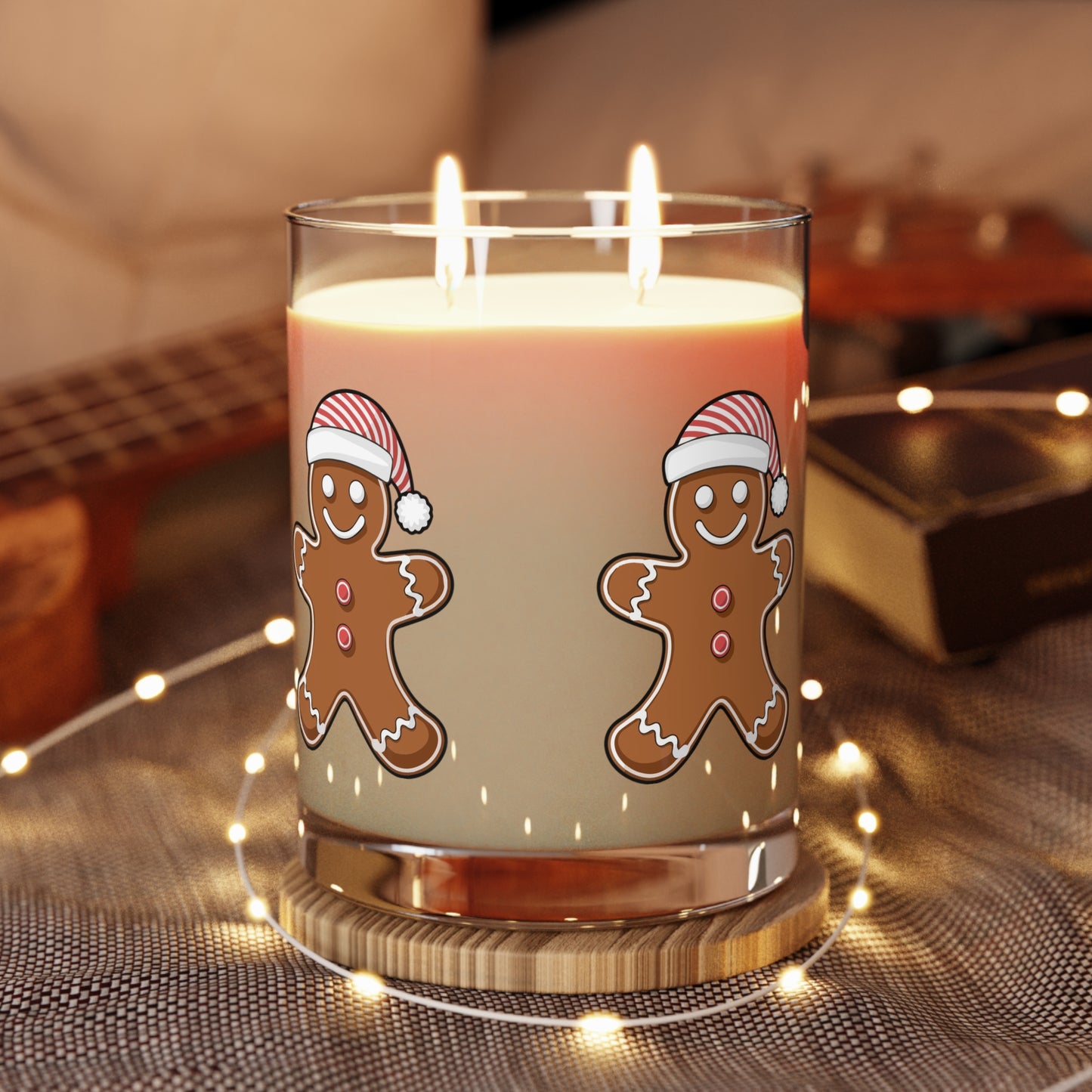 Gingerbread Holiday Scented Candle — 11oz Jar (Full Glass)
