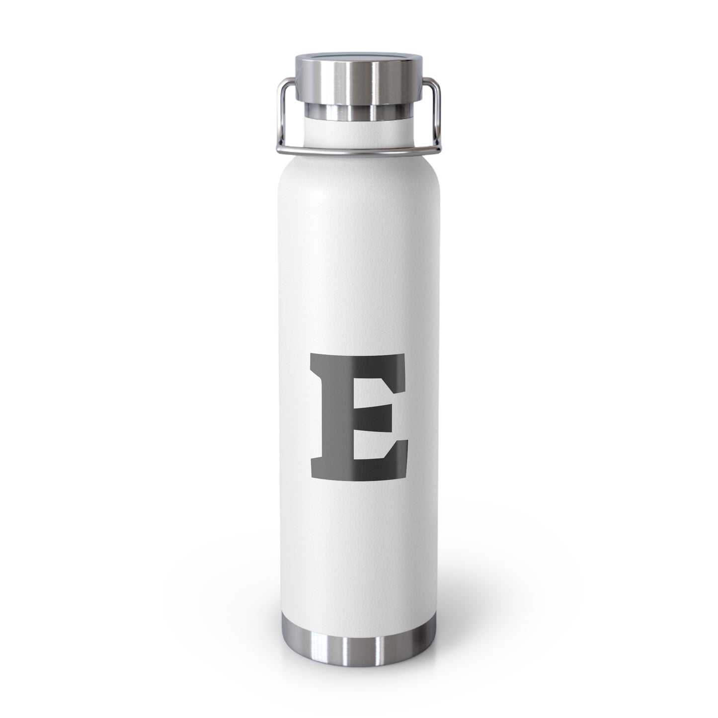 Personalized Copper Insulated Water Bottle, 22oz - "E" Custom Monogram