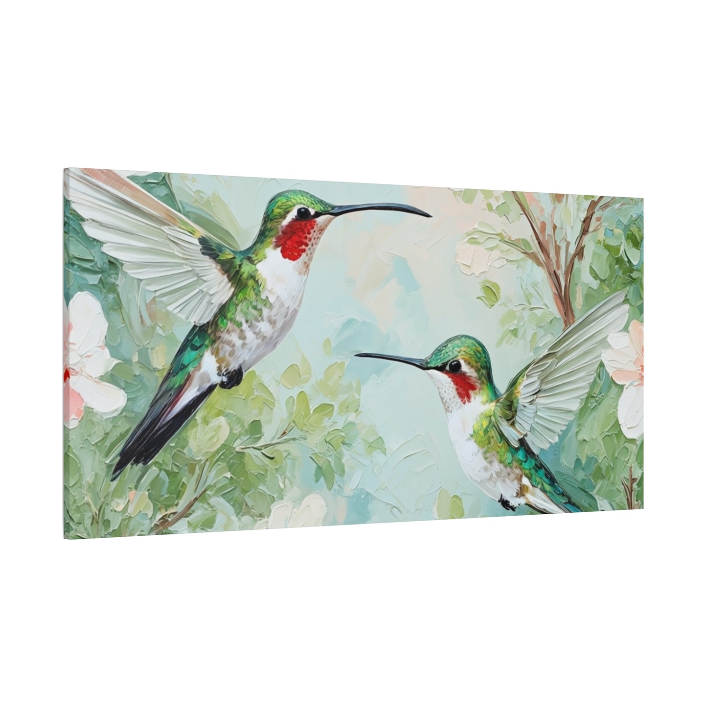 Hummingbird Canvas Wall Art — Stretched Matte Nature Print
