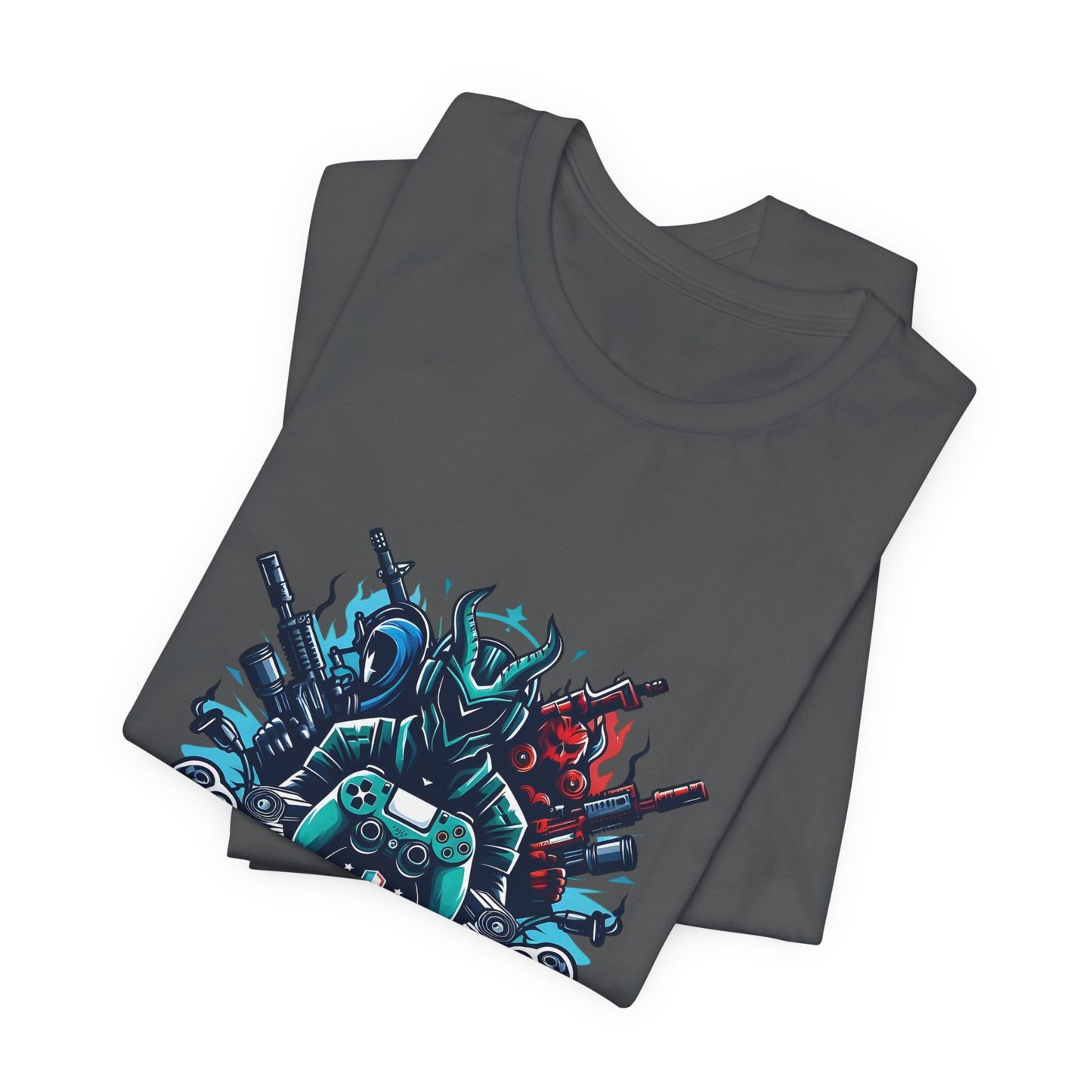 Gaming Controller Emblem Tee — Esports Gamer Graphic T-Shirt