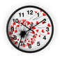 Heart Dandelion Wall Clock — Romantic Red Heart Seeds Decorative Clock
