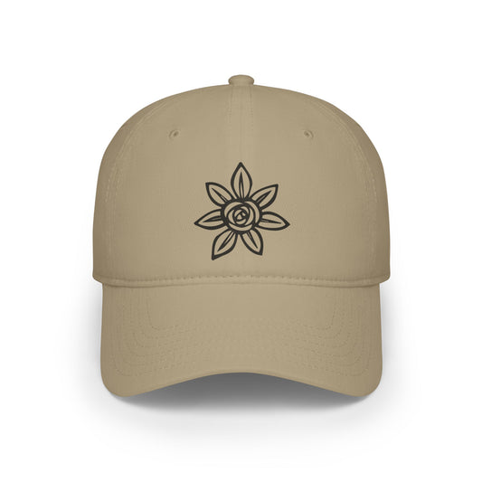 Stylish Floral Low Profile Baseball Cap, Casual Hat, Summer Accessory, Gift for Her, Trendy Headwear, Everyday Wear