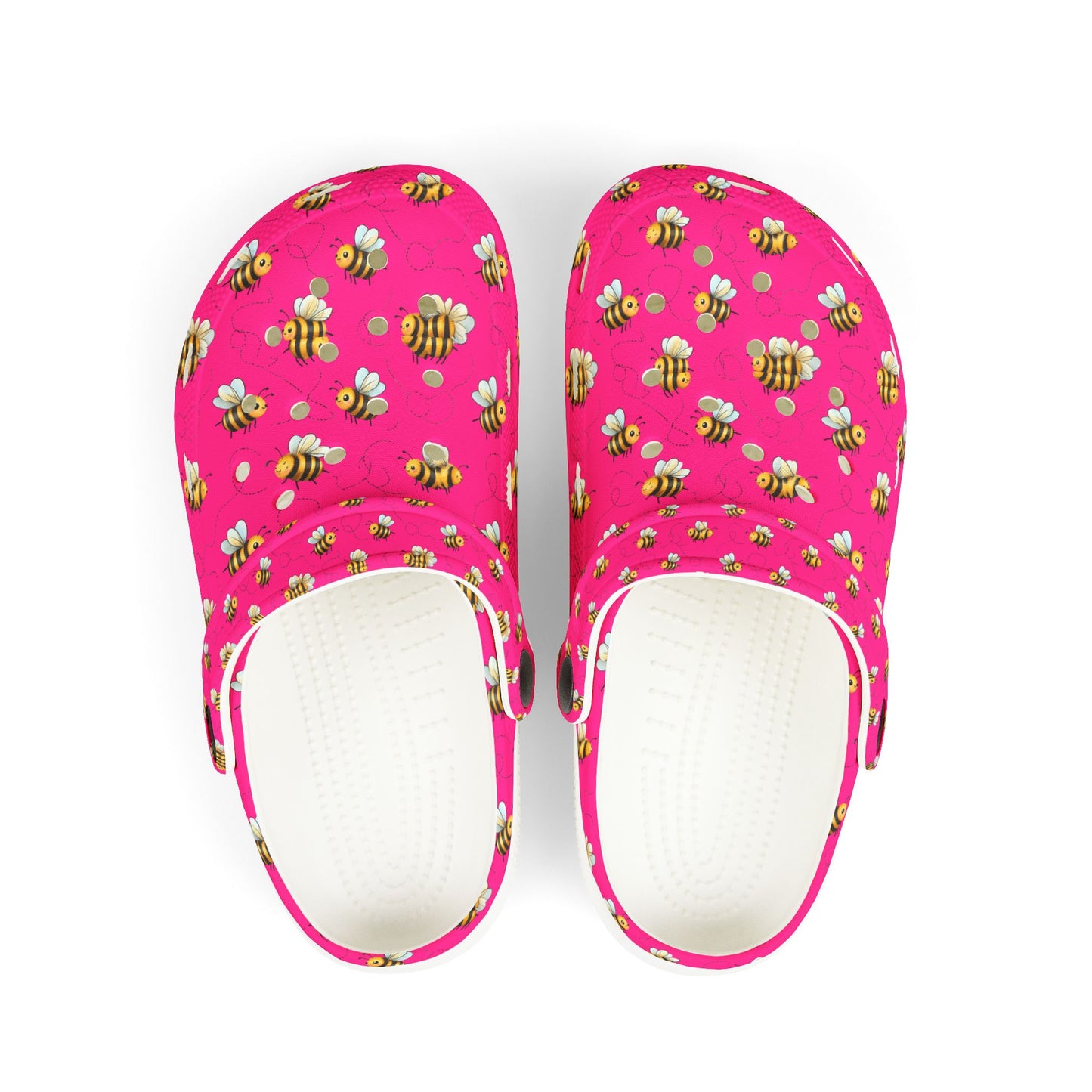 Kids' Floral Bee Clogs - Fun Summer Slip-On