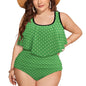 Plus Size Women's Two piece Swimsuit with Tankini