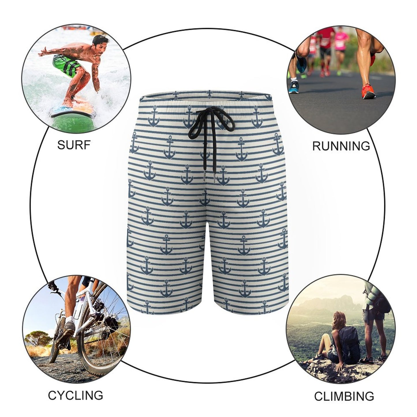 Kid's Beach Pants - Anchors