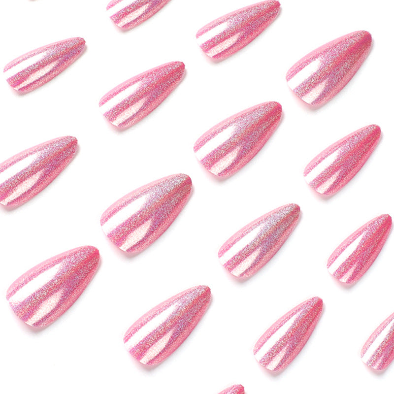 press on nails pads Aurora glitter powder nails patches press on nails pads wholesale nails pads wholesale nails – Image 3