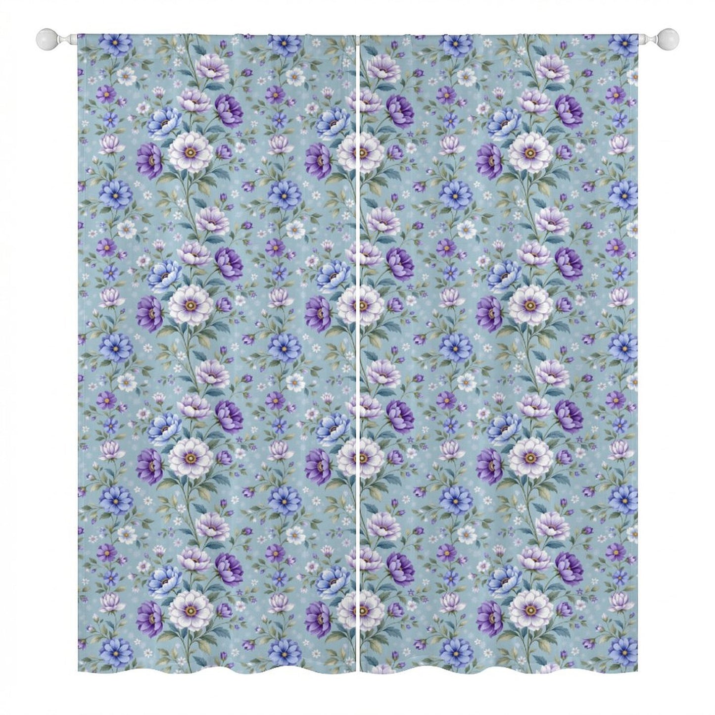 Sheer Curtain Flowers