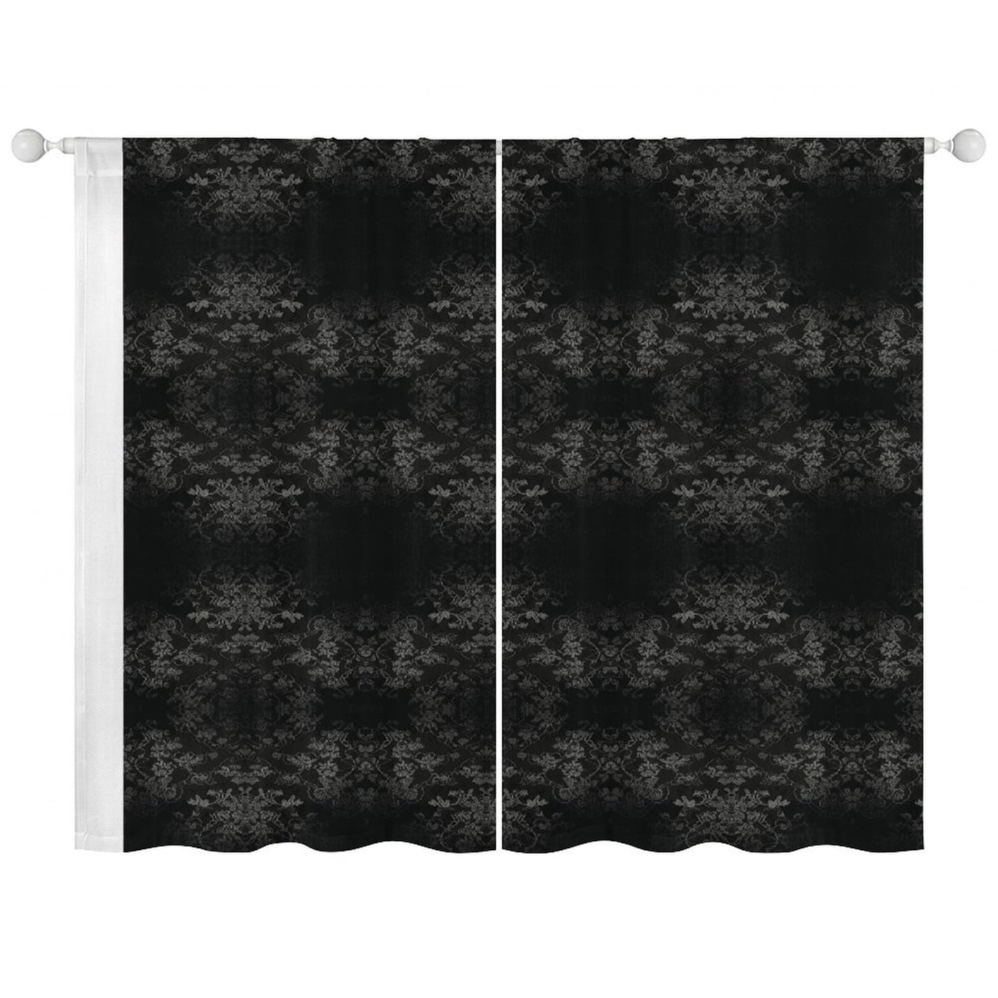 Sheer Curtain Black