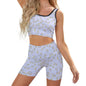 Custom Printed Patterned Ribbed Yoga Sets