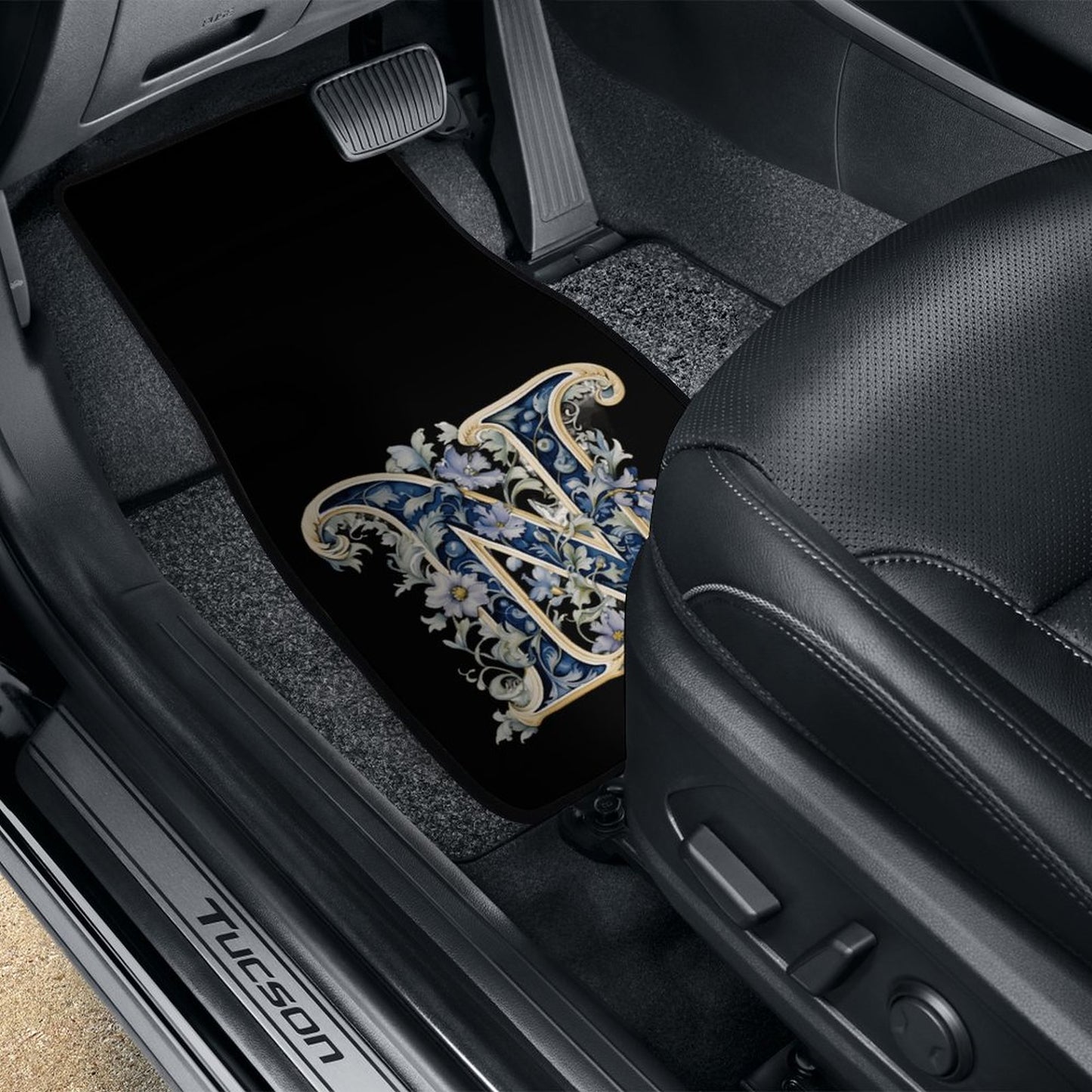 Car Mat Set of 4 - Letter N