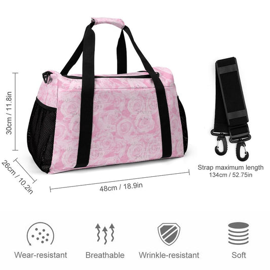 Travel Duffel Bag - Pink - Paris
