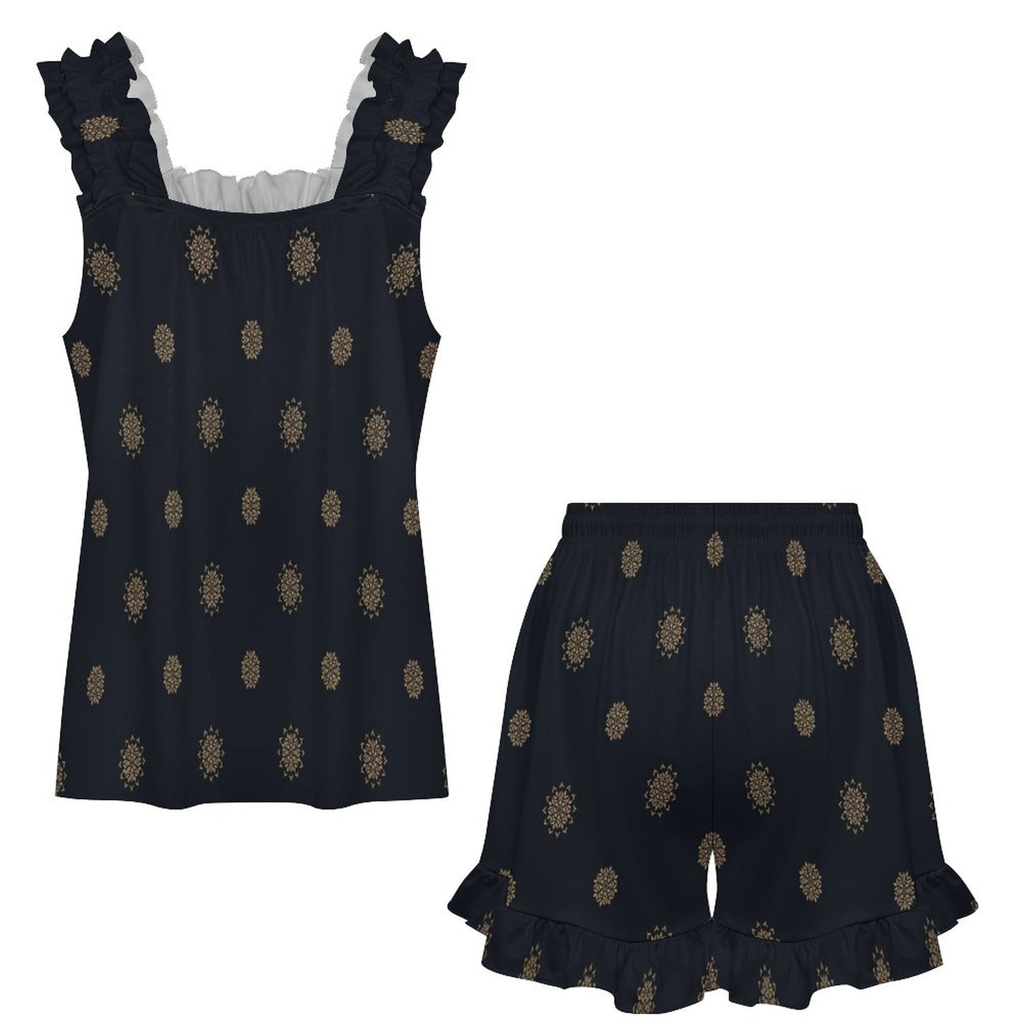 Ruffled Pajama Set
