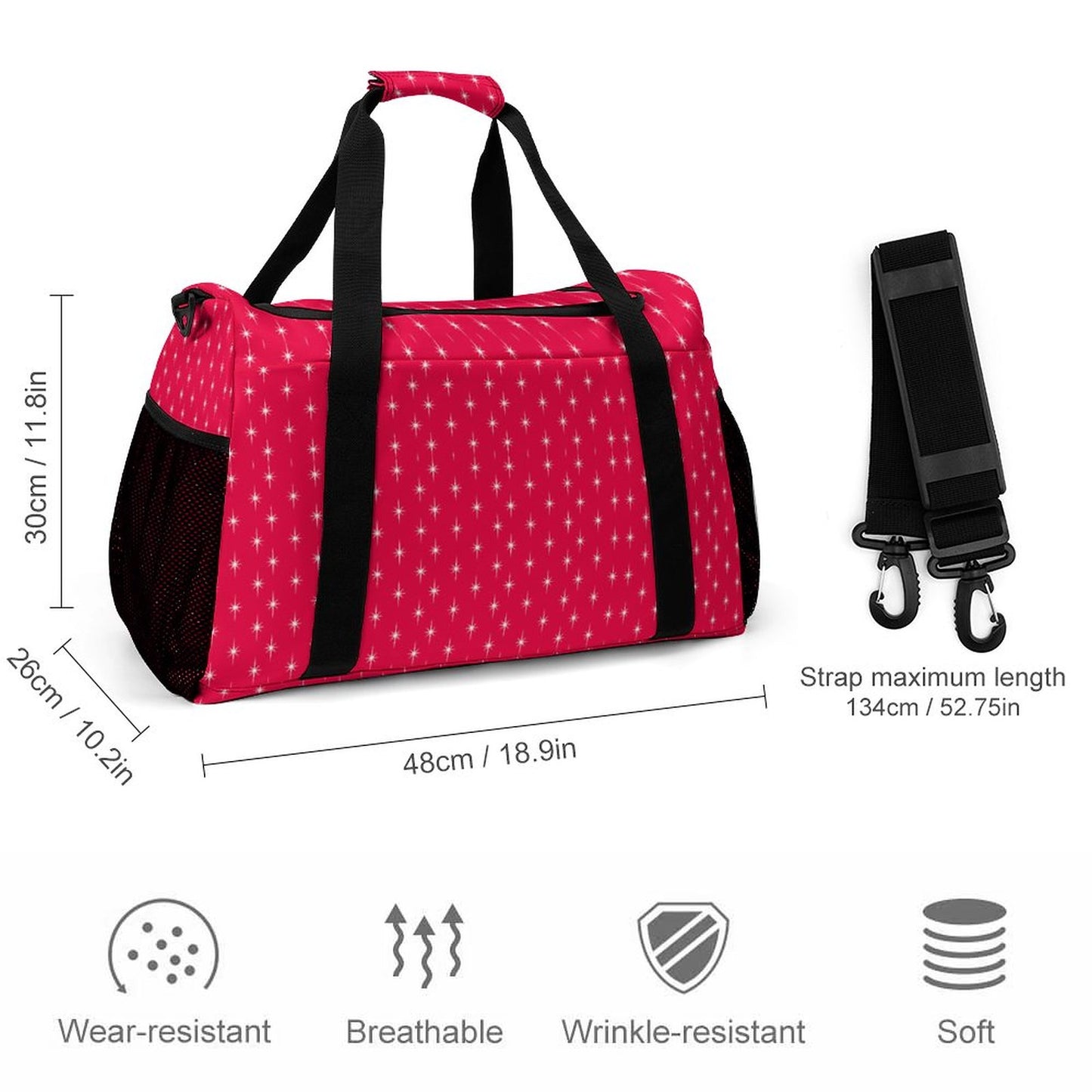 Travel Duffel Bag Pink