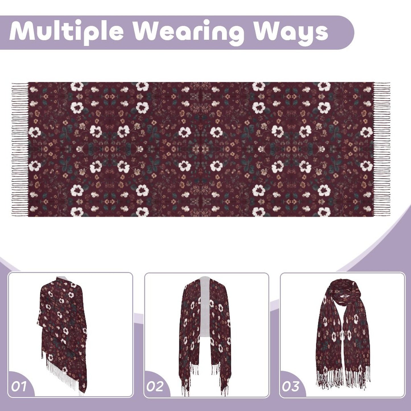Cashmere-like Tassel Scarf