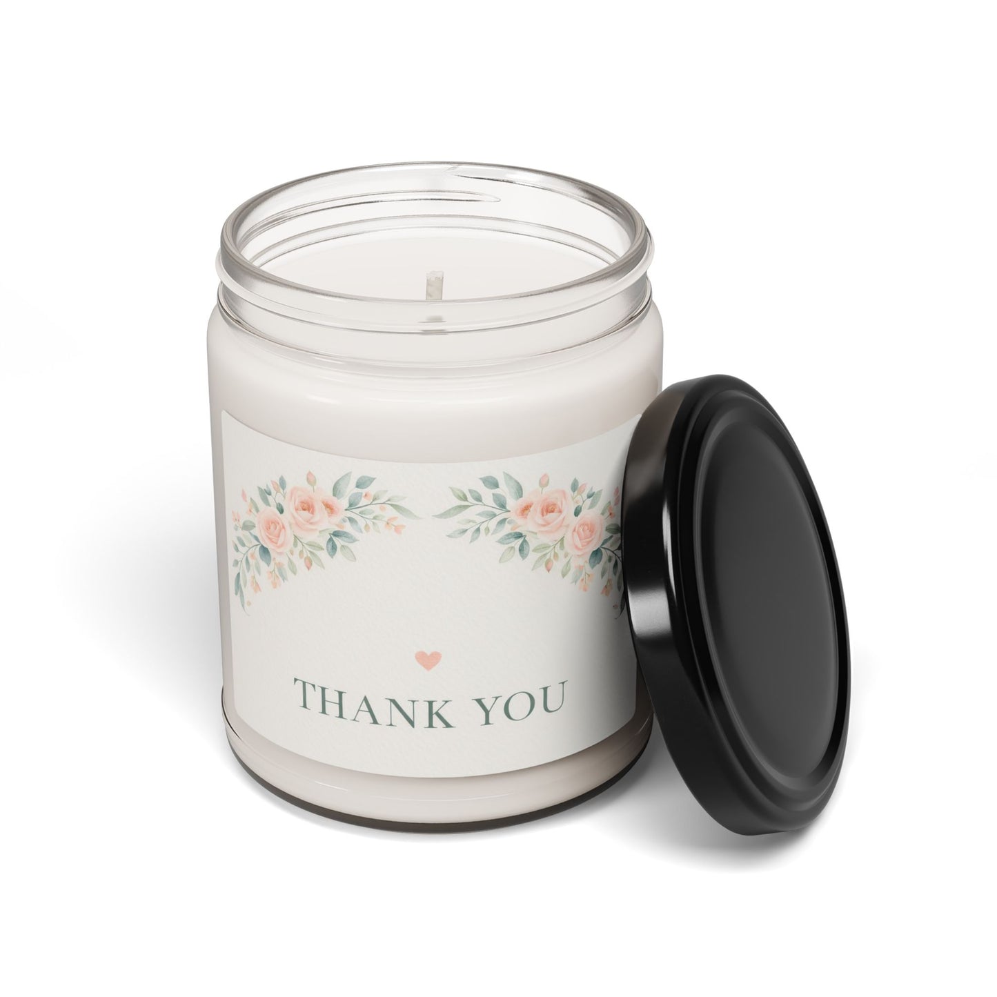 Thank You Floral Soy Candle — 9oz Scented Gift Candle