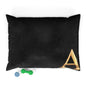 Personalized Pet Bed with Initial - Letter A  Custom Dog Bed, Cozy Cat Bed, Unique Pet Gift, Monogrammed Pet Pillow