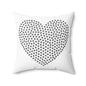 Heart of Tiny Paw Prints Pillow — Pet Lover Decorative Throw Pillow
