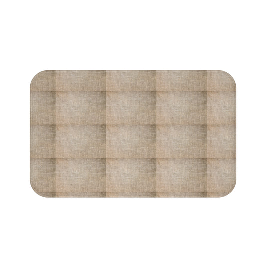 Neutral Tone Bath Mat | Cozy Bathroom Decor, Soft Area Rug, Bathroom Essentials, Home Comfort, Relaxing Vibe, Gift Idea