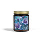 Scented Candle — Coconut Apricot Wax (4oz & 9oz) with Blue Floral Art