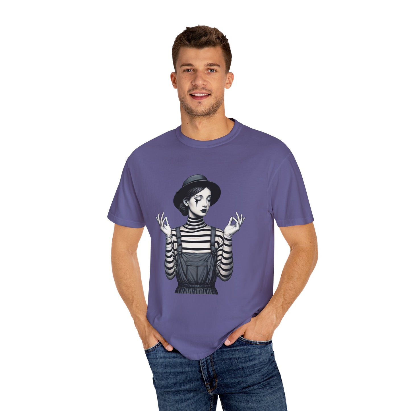 Gothic Striped Graphic Unisex T-Shirt, Edgy Casual Wear, Alternative Fashion, Gift for Her