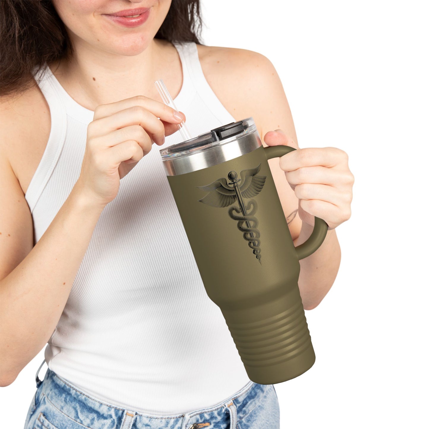 Insulated Travel Mug, 40oz Medical Doctor Symbol