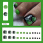 Press-on toenails style, fresh and natural, green apple vitality manicure, light green fake nails, fashion – Image 2