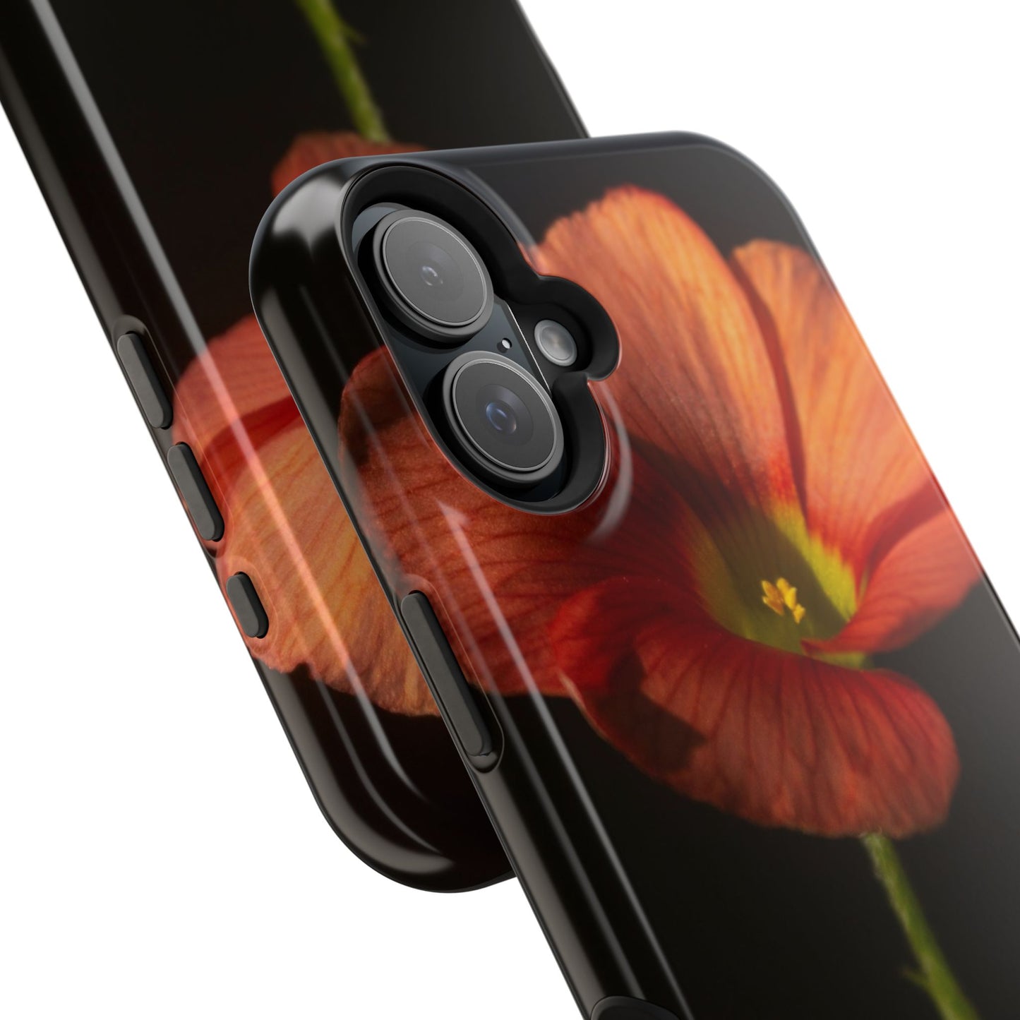 Poppy Bloom Magnetic Impact Phone Case — Slim Protective Floral Design