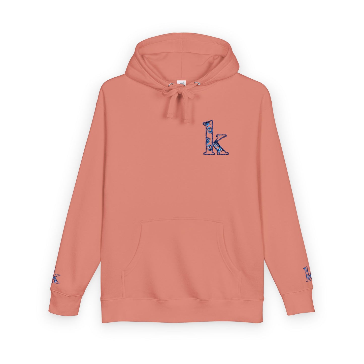 Cozy Floral Monogram Fleece Hoodie for Unisex - Perfect Gift for Birthdays, Valentine’s Day, Casual Wear, Adventure