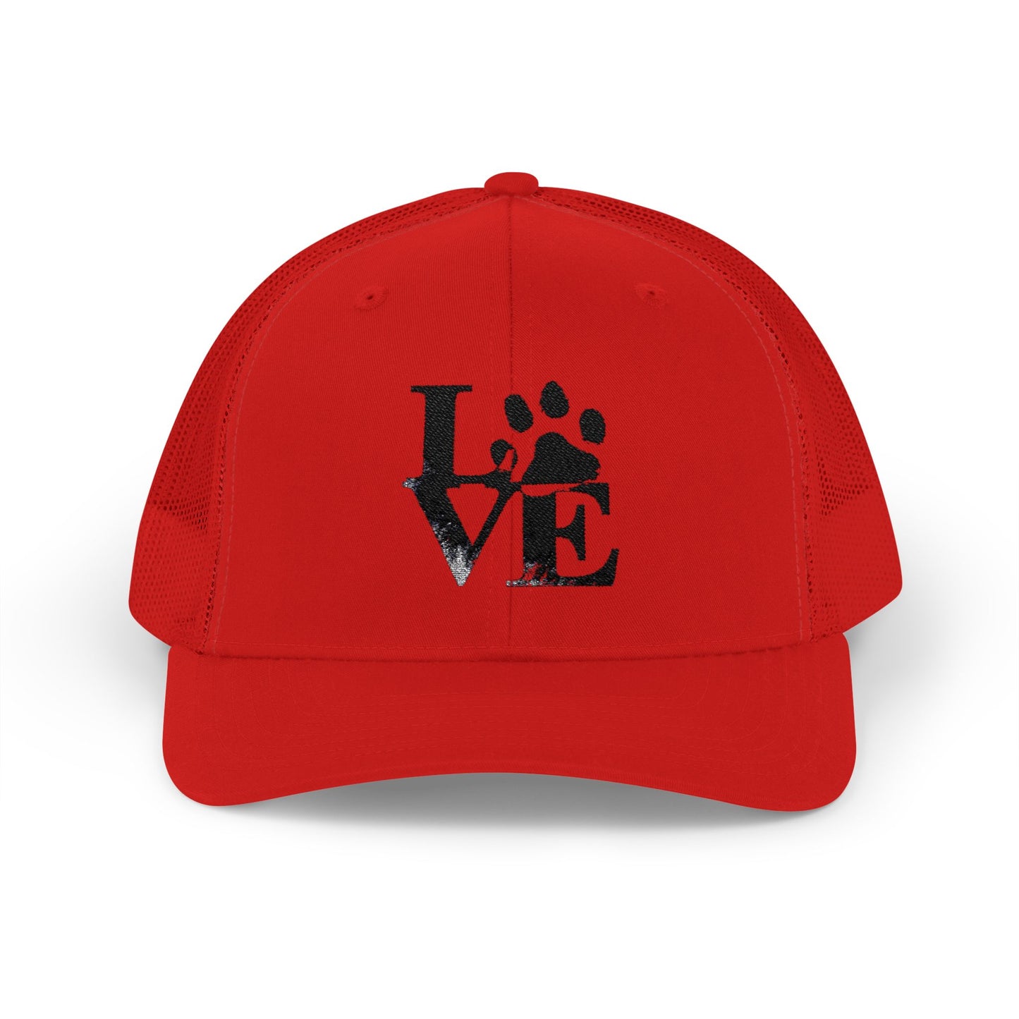 Love Paw Print Trucker Cap for Animal Lovers