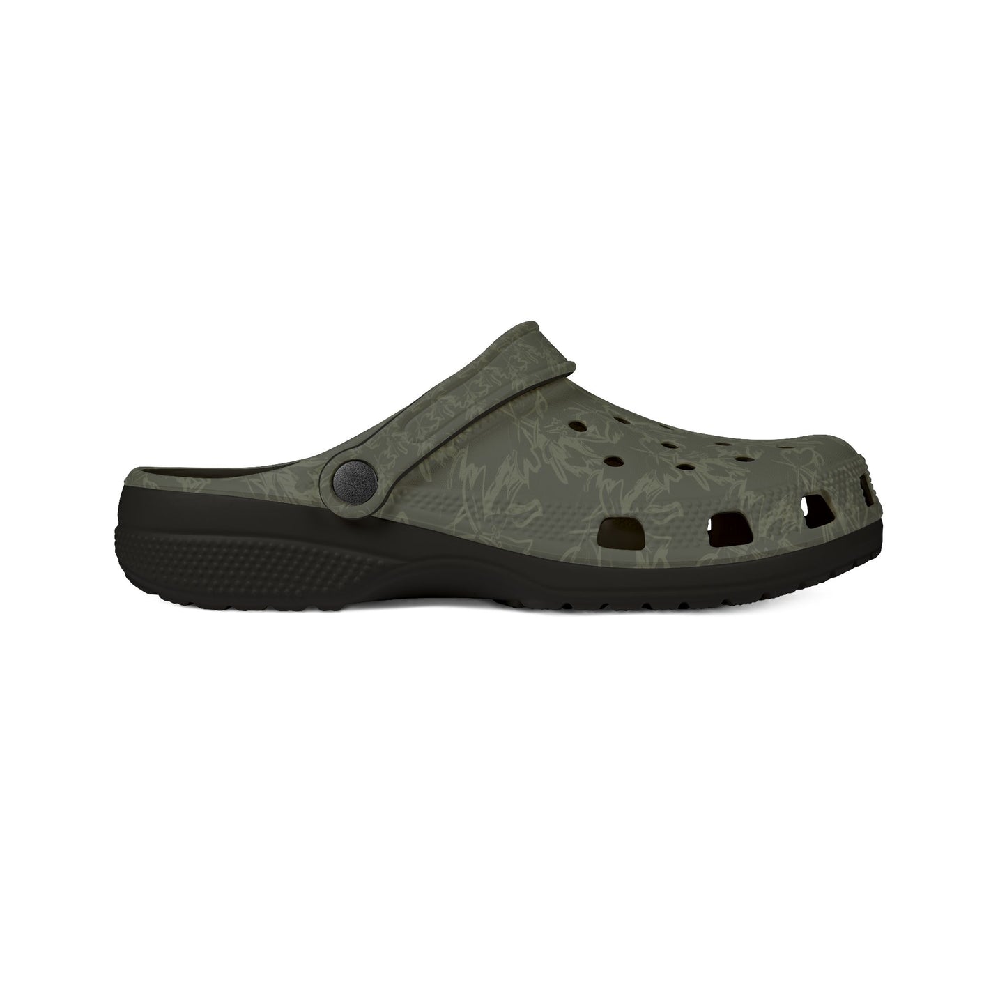 Olive Camouflage EVA Foam Clogs – Lightweight Garden & Casual Slip-On Shoes