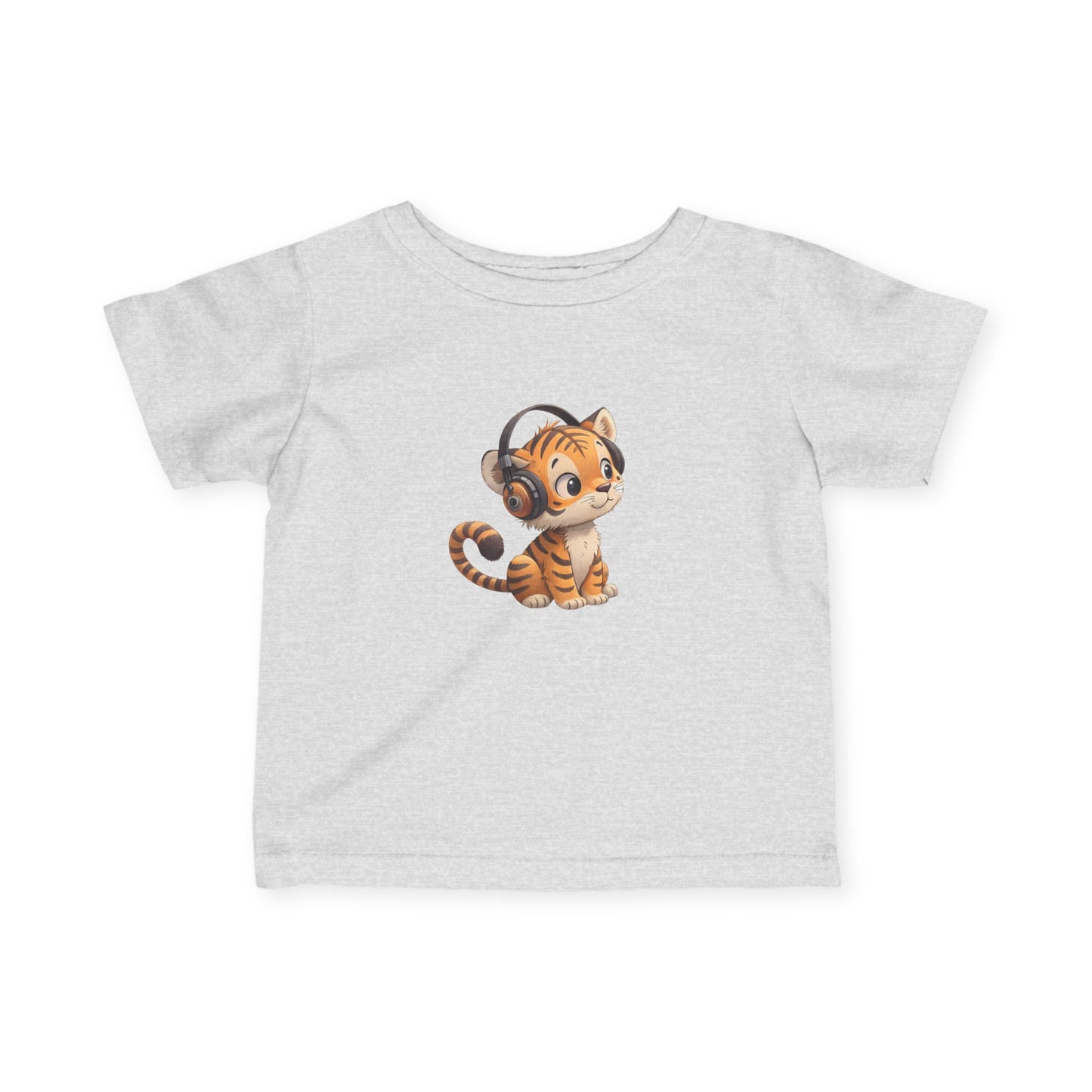 Cute Kitty Headphones Infant Tee, Baby T-Shirt, Toddler Shirt, Kids Apparel, Gift for Baby Shower, Birthday
