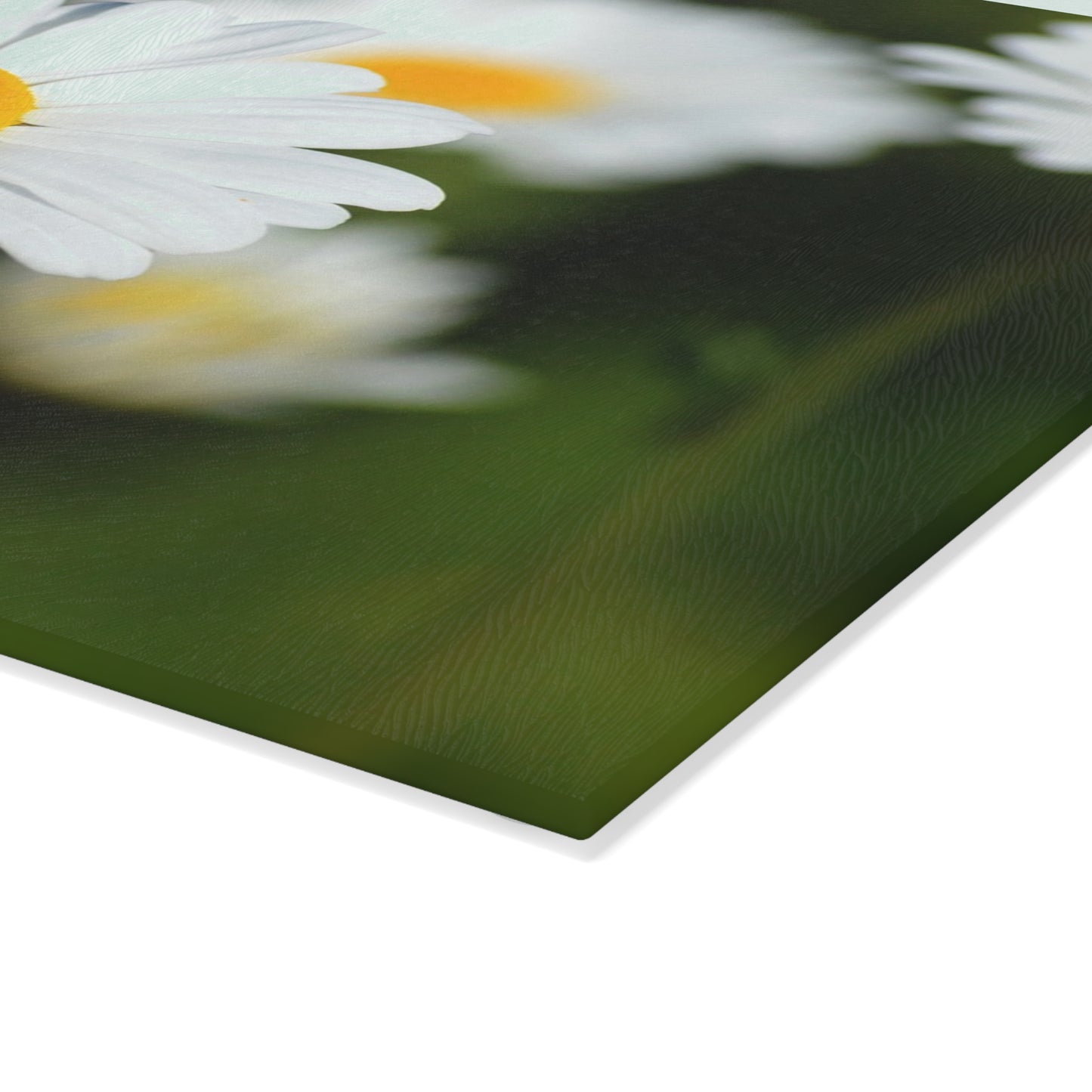 Charming Floral Glass Cutting Board - Kitchen Decor