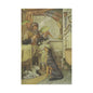 Vintage Cottage Animal Illustration Matte Canvas Print