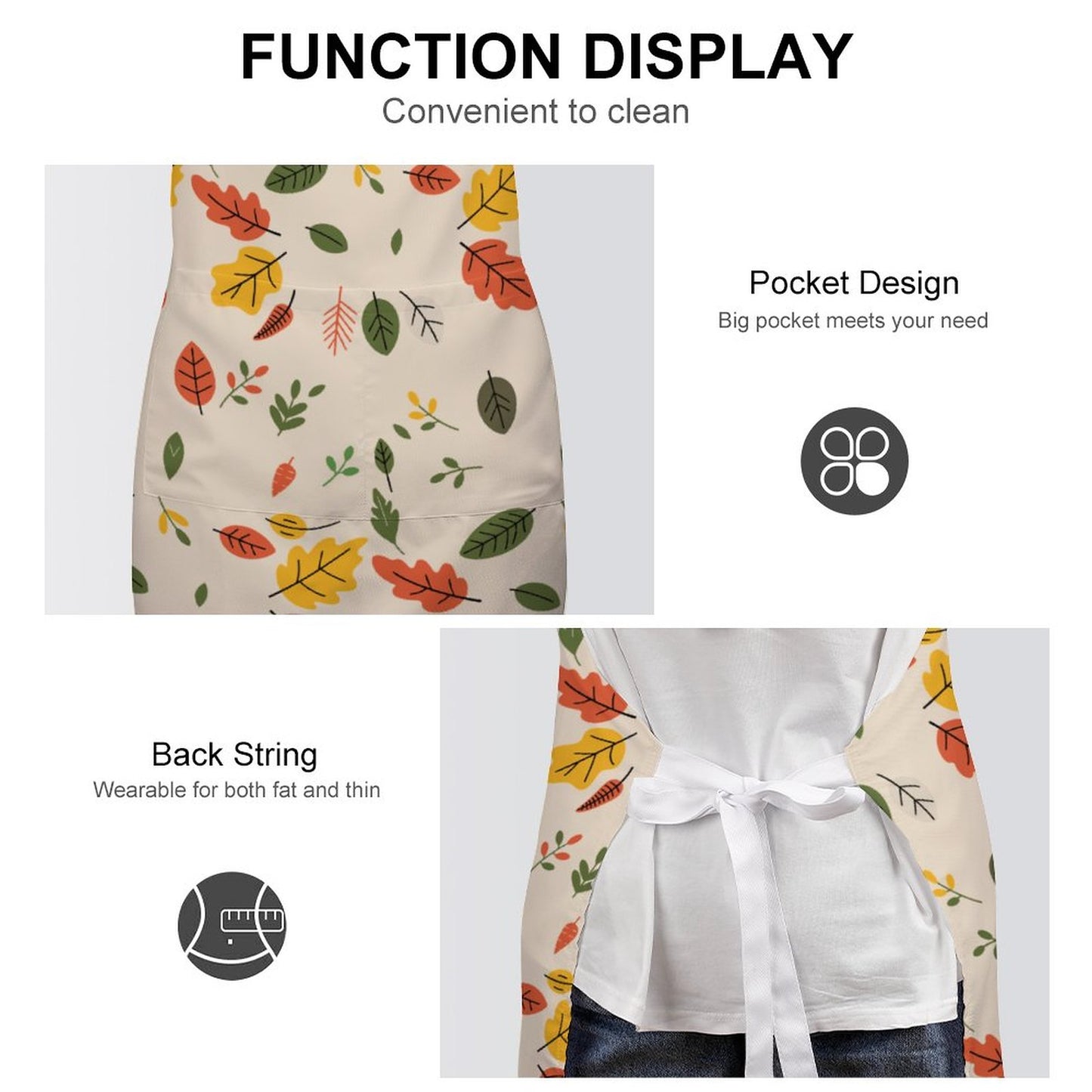 Adult Apron with Pocket - Thanksgiving