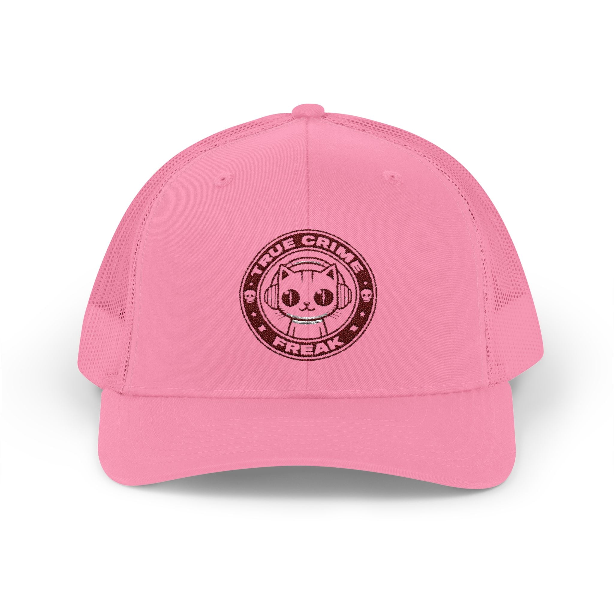 Trucker Cap — Cute Cat Circle Patch Snapback