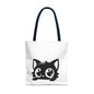 Adorable Cat Face Tote Bag | Cute Kitten Shopping Bag