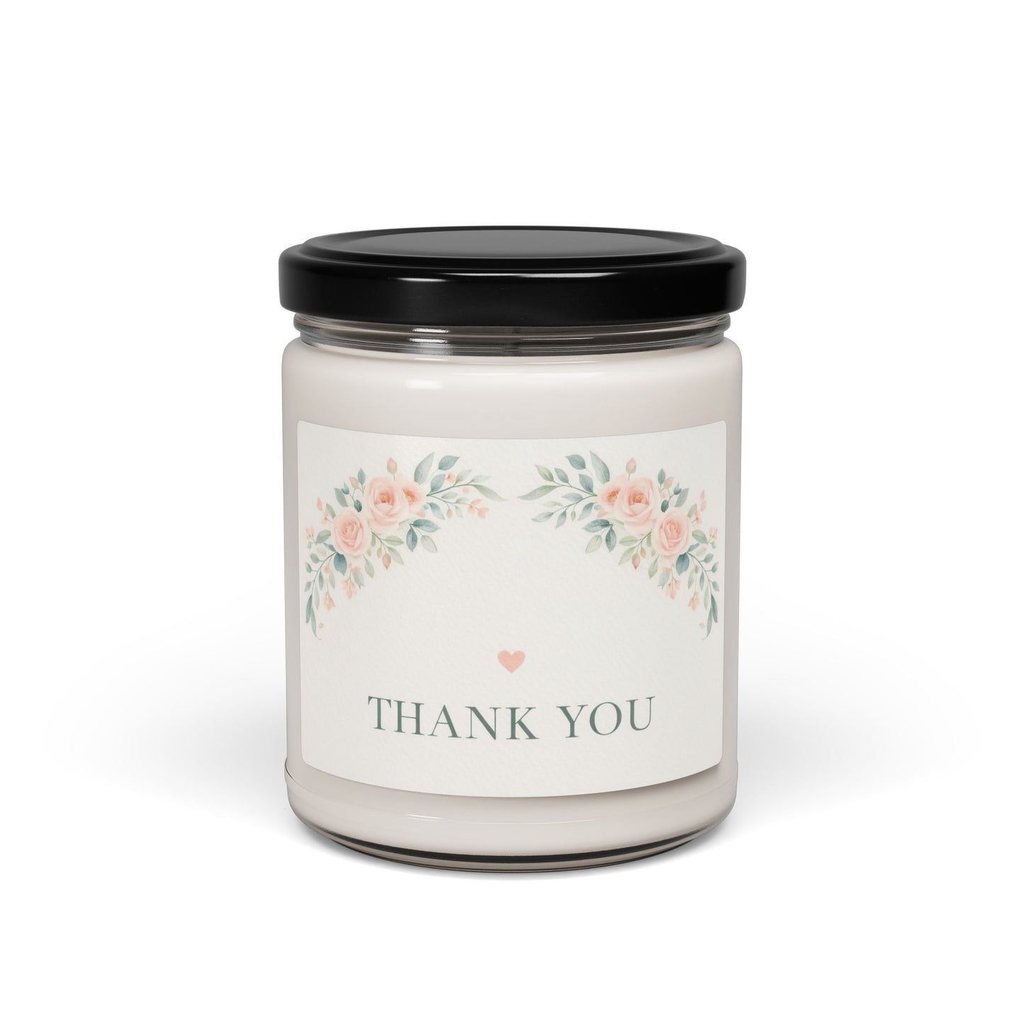 Thank You Floral Soy Candle — 9oz Scented Gift Candle