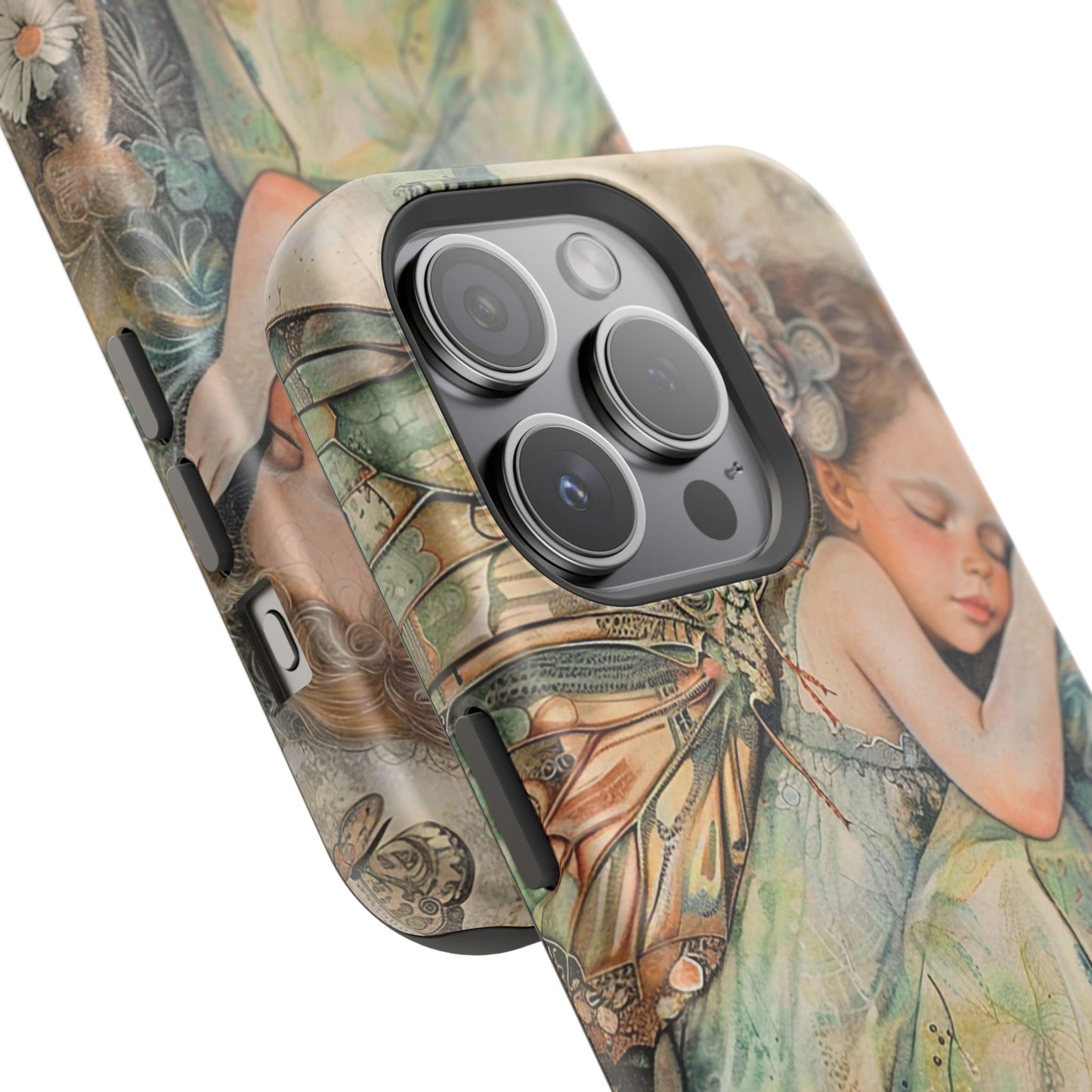Fairy Sleeping Phone Case — Magnetic Impact-Resistant iPhone Cover