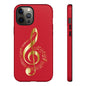 Tough Cases - Red Musical Note