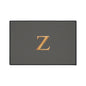 Gray and Gold Monogram Z Heavy-Duty Floor Mat