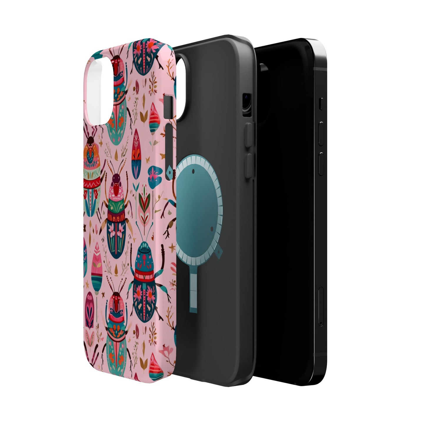 Phone Case — Colorful Boho Beetle Magnetic Impact-Resistant Cover